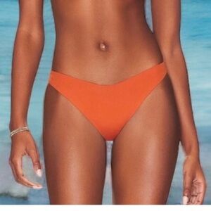 L*Space Bikini Cabana Bitsy Bottom Fused in Amber Size Small